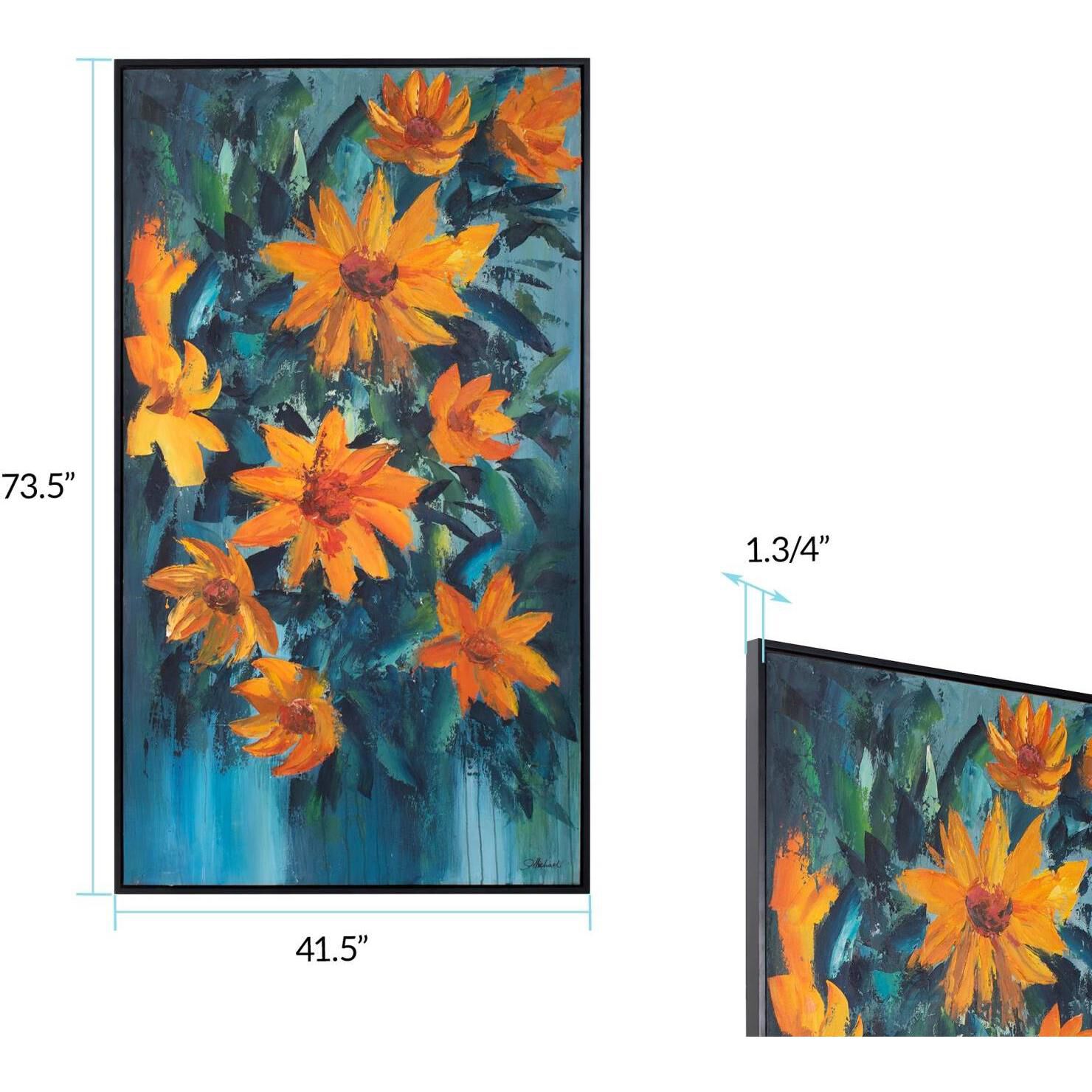 Summer in Provence 73.5 X 41.5 inch Hand Painted Canvas